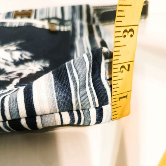 Sun N Sand Paul Brent Canvas Crossbody Tote Bag Navy Blue 3 Palm Trees - Picture 10 of 10